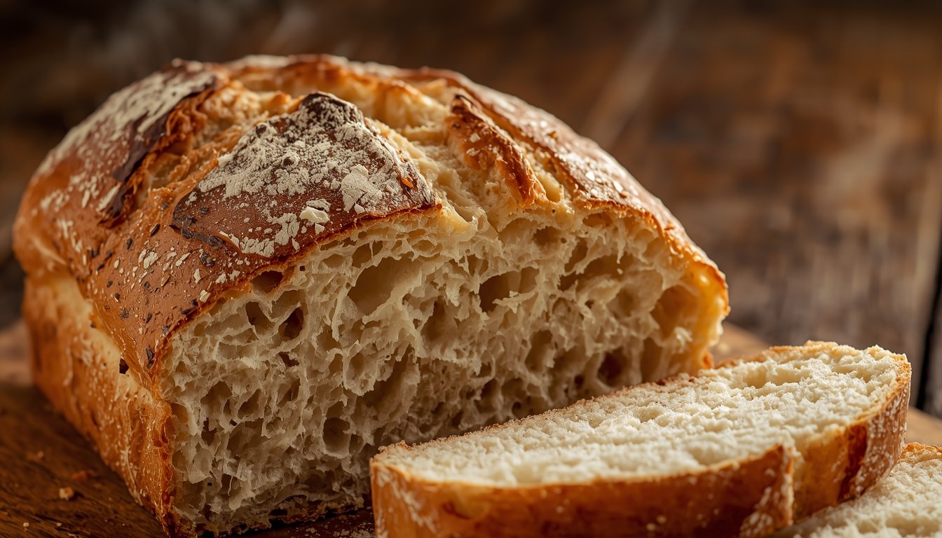 Psyllium Husk Bread golden-brown loaf with perfect crust and fluffy interior