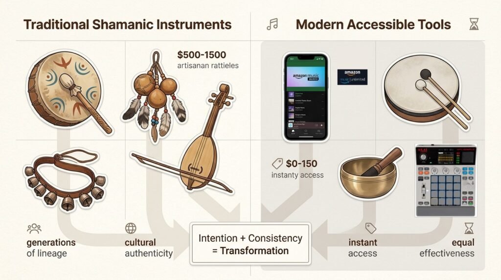 traditional shamanic instruments and modern alternatives